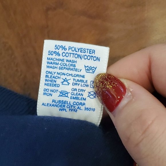 Vintage OES Nutrition Team Illinois Single Stitch T-shirt Navy Blue USA Sz XL - Picture 9 of 9